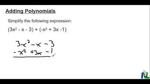 Adding Polynomials Vertically