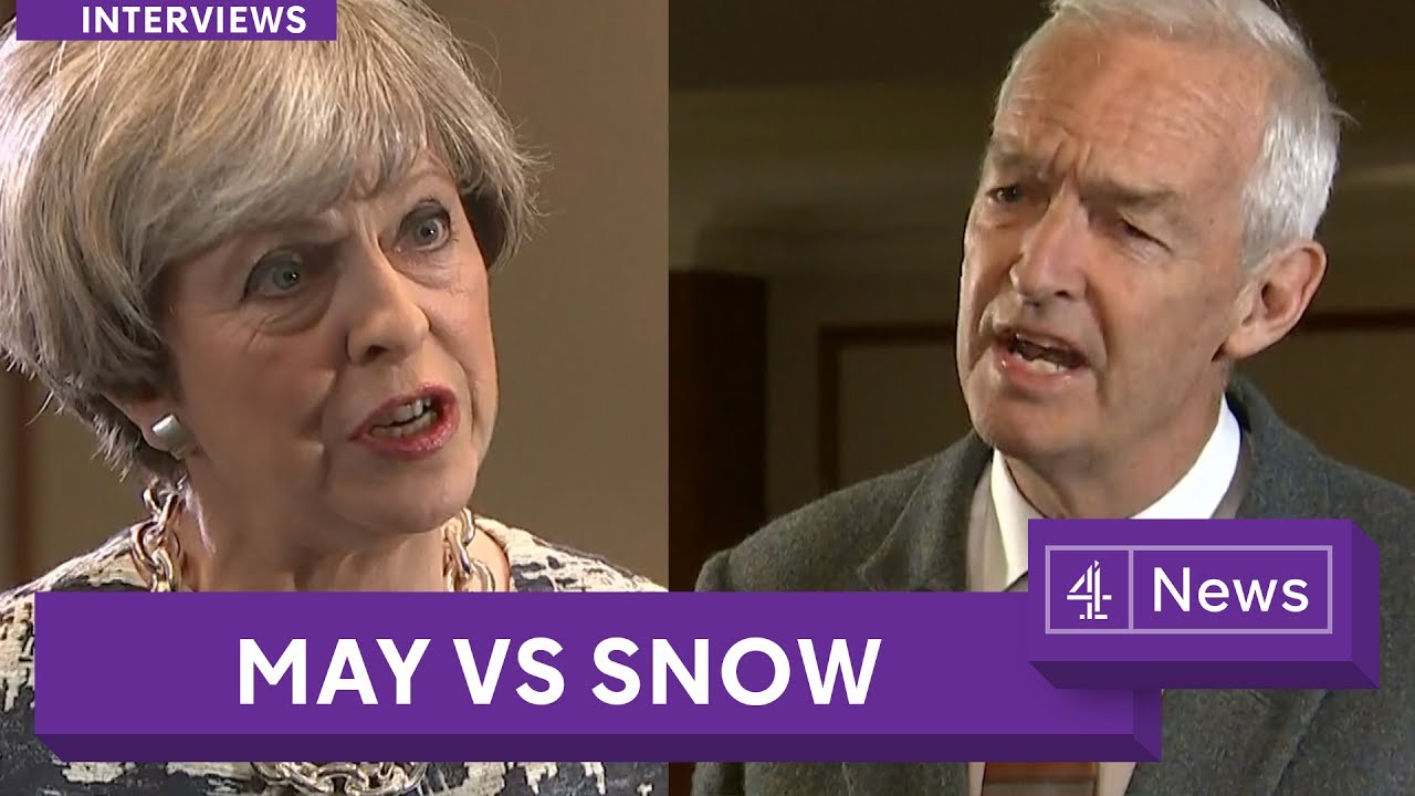 Theresa May’s interview with Jon Snow on the eve of the 2017 UK election