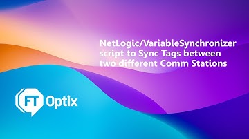FactoryTalk Optix NetLogic/VariableSynchronizer for Synchronizing Tags