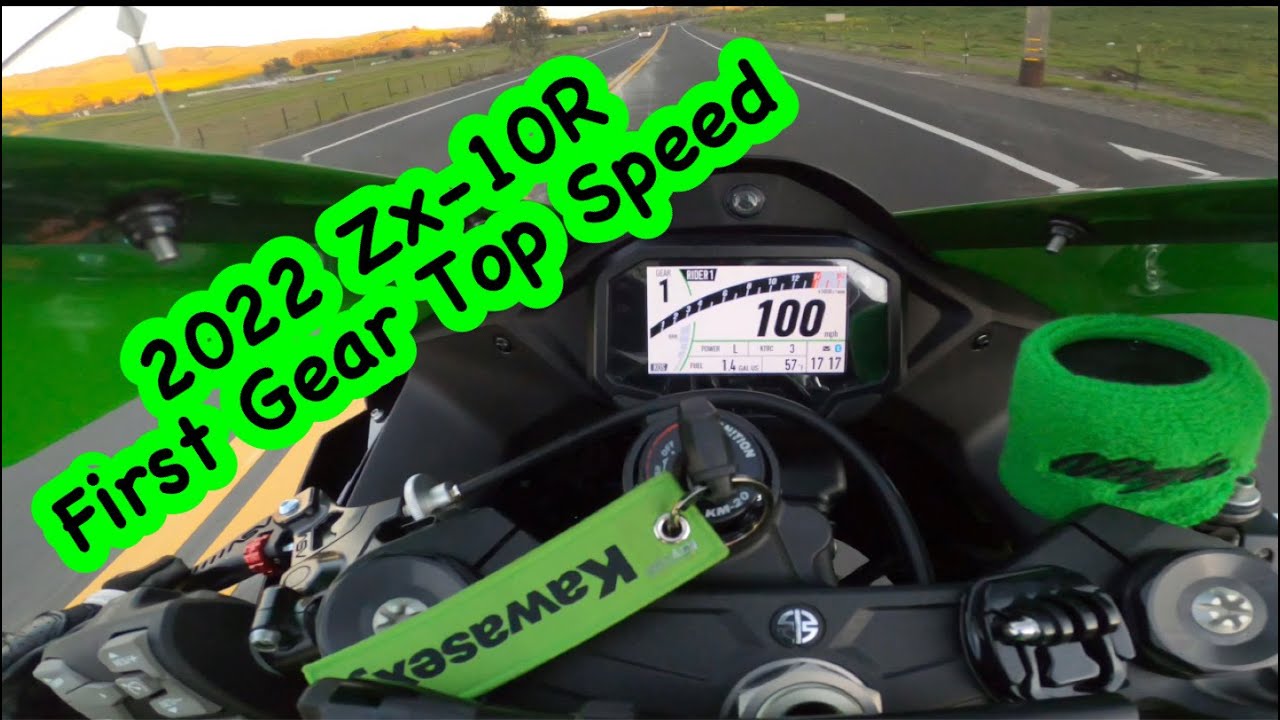 2022 Kawasaki Ninja ZX-10R | First Gear Challenge 🔥😱 (MPH
