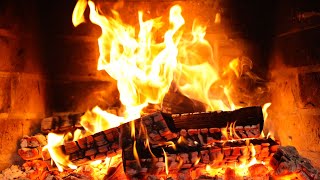Burning Fireplace & Crackling Fire Sounds 🔥 Relaxing Fireplace Sounds