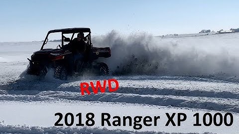 Polaris Ranger DONUTS in Deep Snow