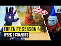 Fortnite | All Season 4 Map Updates and Hidden Secrets! WEEK 1