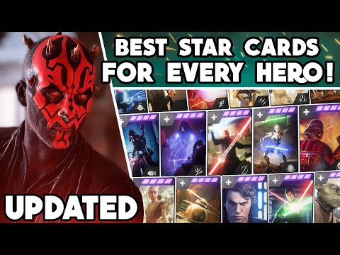 Battlefront 2 - BEST STAR CARDS for EVERY HERO & VILLAIN in ALL GAME MODES! (FINAL UPDATE)