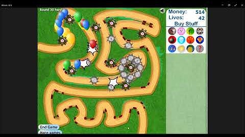 Tack Shooter Towers Only (Track 1, Hard, Bloons Tower Defense 3 Challenge)