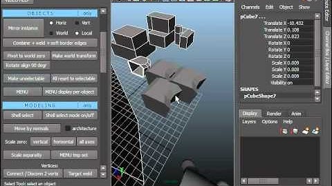 OBJECTS. 130 scripts pack. For Maya from Deniseich. Part 2 / 5.
