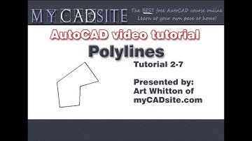 AutoCAD Tutorial Lesson 2-7 Polylines (Complete Beginners Course)