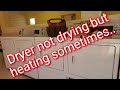 Clothes dryer not staying hot. #diydryerrepair, #clothdryer, #diyrepair