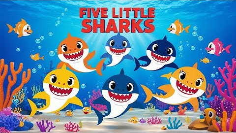 "Dive into Fun! 🌊🐬 Five Little Sharks - Engaging Nursery Rhymes for Kids! 🎶✨"