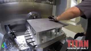 Titan machining cool gear housing with Inventor HSM