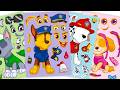 [🍒paper diy🍒] Ryder, Chase, Marshall, Skye, Rubble, Rocky, Zuma, Everest,..Paw Patrol Sticker Book 🐾