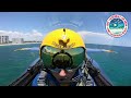 Blues angels high sneak pass in cockpit  fort lauderdale air show