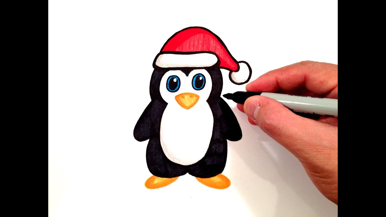 Art Hub How To Draw A Penguin Penguins are birds that