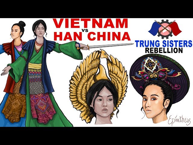 Trung Sisters Rebellion History of Ancient Vietnam class=