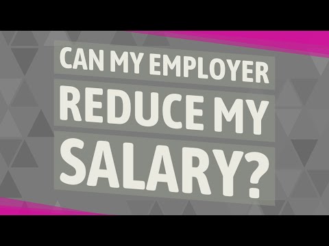 Video: How To Lower An Employee's Salary