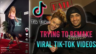 Attempting To *REMAKE* Viral Tik-Tok Videos! *FUNNY FAILS*