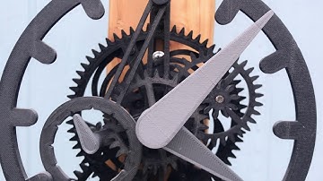 3D Printed Mechanical Clock with Graham escapement