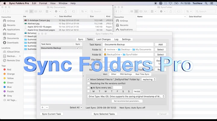 Sync Two Folders, Sync Macs, Mac & PC, Backup and Synchronization Mac Automatically