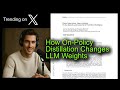 How On-Policy Distillation Changes LLM Weights