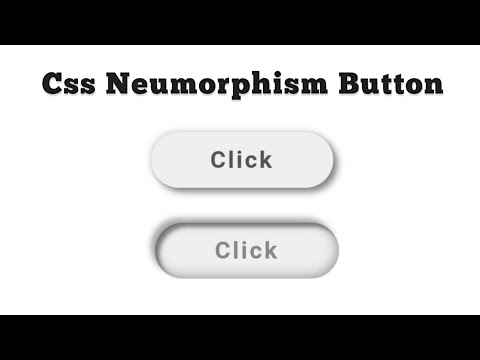Create Neumorphism Button Click Effect Using Html Css  And Javascript