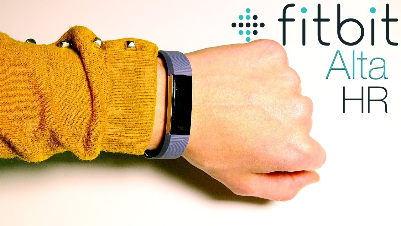 Bracelet montre connectée Fitbit Alta HR homme/unisexe grand L/G-bleu