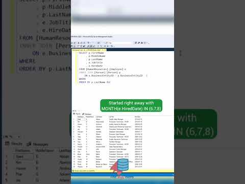 Extracting MONTHs #sql