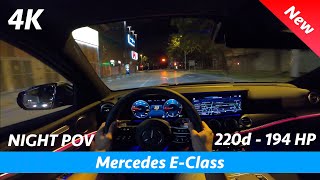 Mercedes E-Class 2021 AMG Line - Ночной тест-драйв POV в 4K | Тест многолучевых светодиодных фар