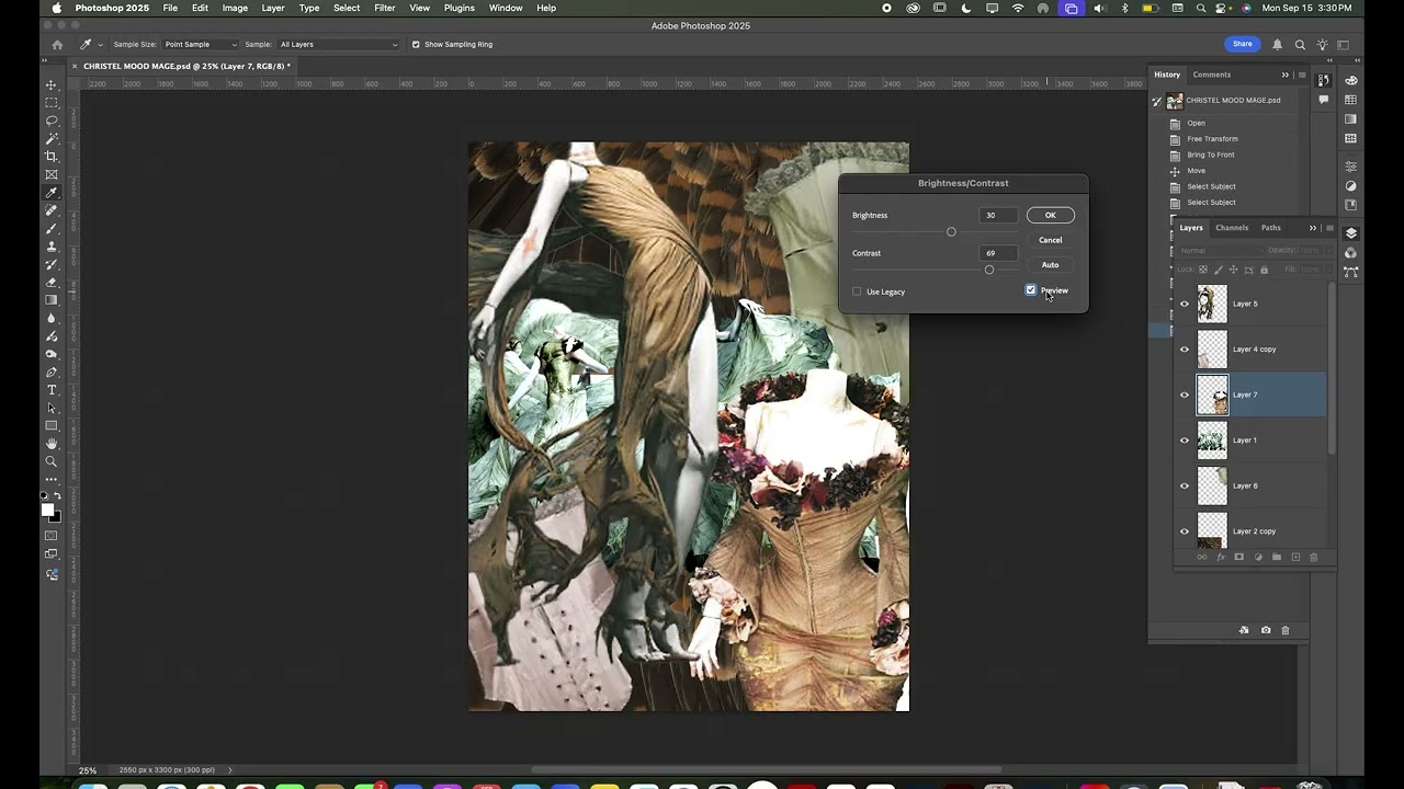 PSD  COLOR REVISION  MOOD PAGE