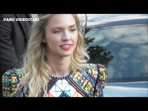 VIDEO Sasha LUSS @ Balmain fashion show 21 june 2019 Paris Fashion Week