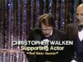 Christopher Walken winning an Oscar®  for "The Deer Hunter"