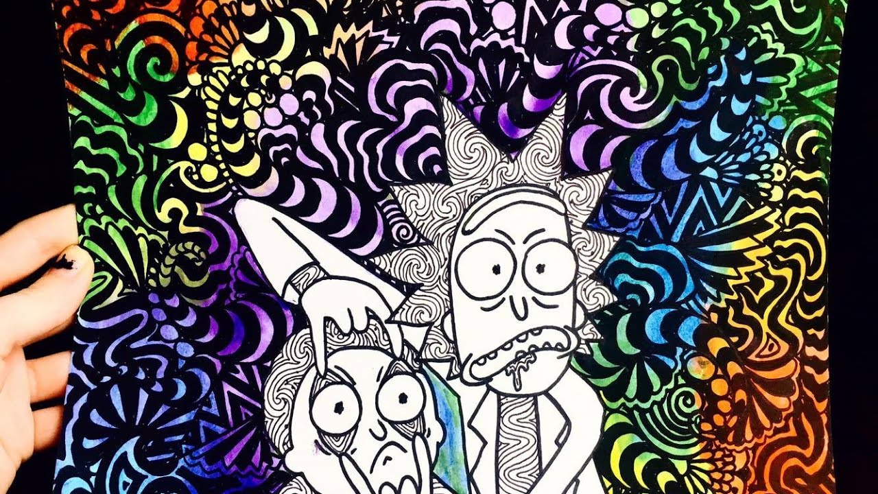 images Trippy Rick And Morty Drawing Easy rick and morty speed drawin...