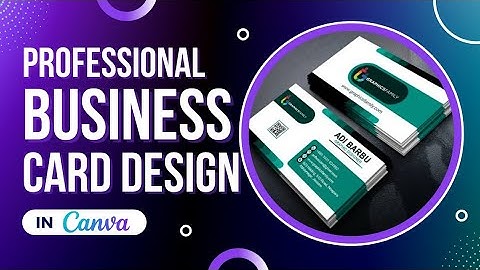How to make Business Cards | Business card design | canva tutorial for beginners
