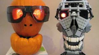 Happy Halloween - Talking Lego Terminator And The Thing