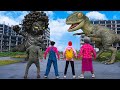 Scary Teacher 3D &amp; Baby Miss T Vs BEST of Dinosaur Attack | Jurassic Park Fan Made Movie