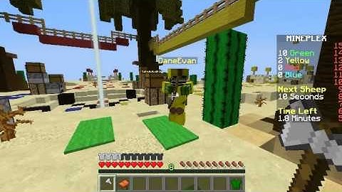 Minecraft: Sheep Quest on Mineplex w/ slybaccamc and speedy hackers