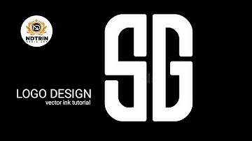 SG logo Design | vector ink tutorial #vectorink #designlogovectorink