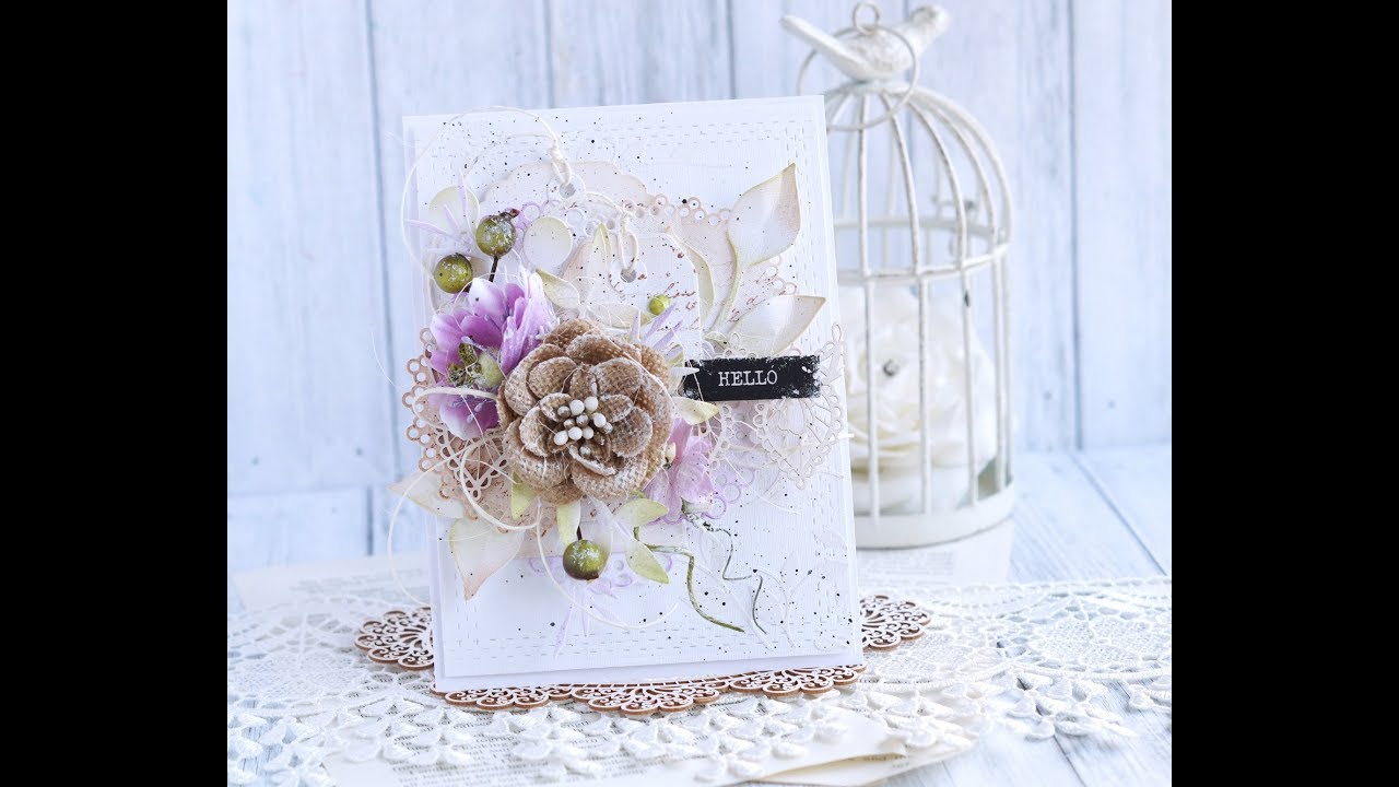 Romantic Card Step by step with Penny Black * Emilia Sieradzan * - YouTube