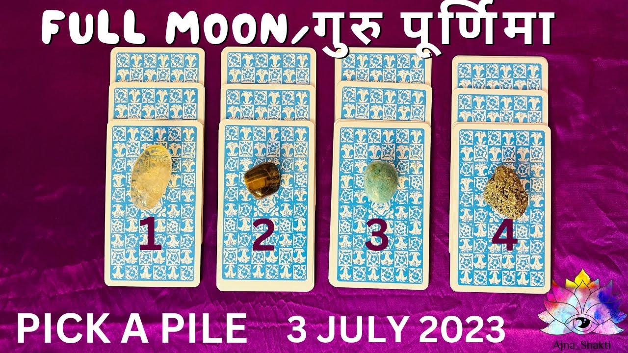 tarot reading today | Full Moon tarot reading | pick a card reading ...