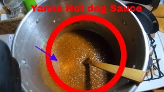 Making Very Hot Hot dog Sauce/Chili  Yanns Sercert Recipe