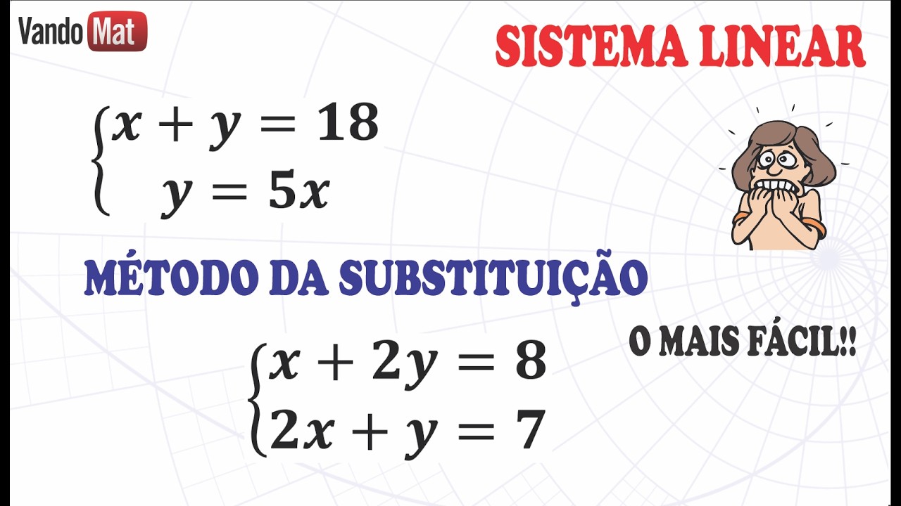 SISTEMA LINEAR DE DUAS EQUAÇÕES #sistema #matematica #liberato