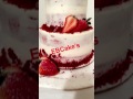 Red velvet semi naked cake