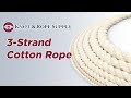 3strand cotton at knot  rope supply