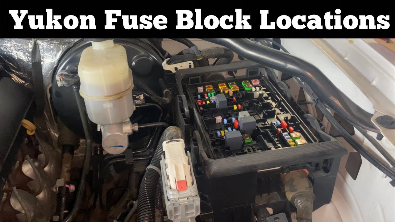 2015 - 2020 GMC Yukon Fuse Block Location - Multiple Panel Locations