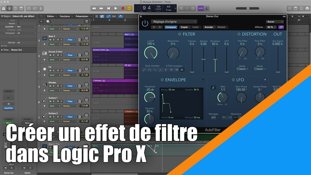 Tutoriel Logic Pro X (en Français): comment créer une transition avec