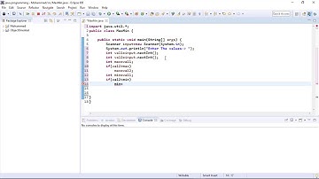 أكبر وأصغر قيمة في جافا...Max and Min in Java