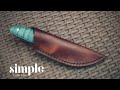 Making a leather knife sheath