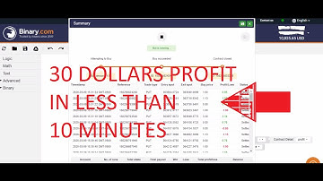 Explosive Binary.com BOT  |  $30 in only 10 minutes  | Epic Robot | 2020