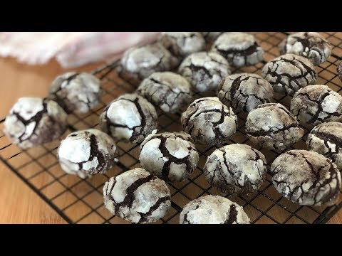 Chocolate Crackle Top Cookies 香浓巧克力饼干