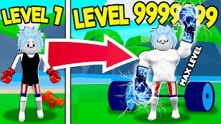 NOOB to PRO and BECOMING CRAZY POWERFUL in BOXING SIMULATOR! (Roblox)