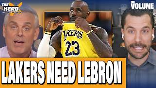 Colin Cowherd Debates How Far Lebron James Takes Lakers Without Luka Doncic  The Herd Nba Playoffs